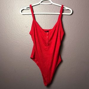 Forever 21 Red Bodysuit